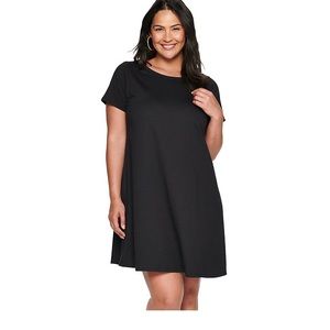 Black Short Sleeved- Massini MIDI dress 3X